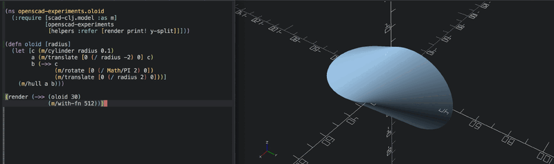 Coding a rolling Oloid